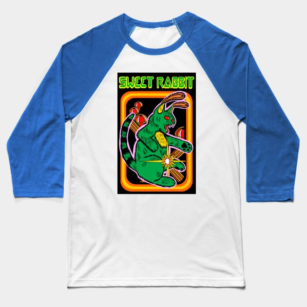 Sweet Rabbit centipede inspired logo Baseball T-Shirt by Popoffthepage